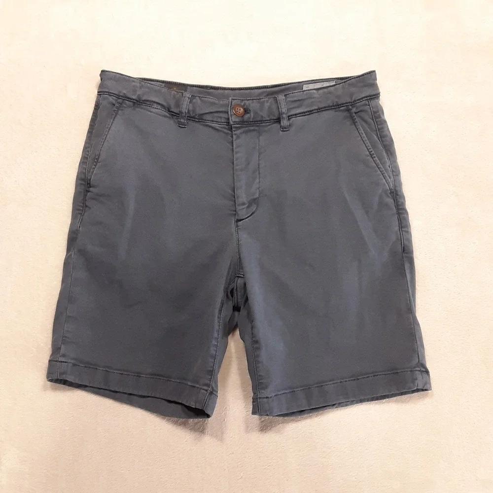 Faherty Coastline Mens Premium Chino Shorts 29 Blue Nights 7